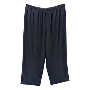 RTW Charleston Pull On Pants Womens Dark Navy Blue High Rise Made in USA Sz XL